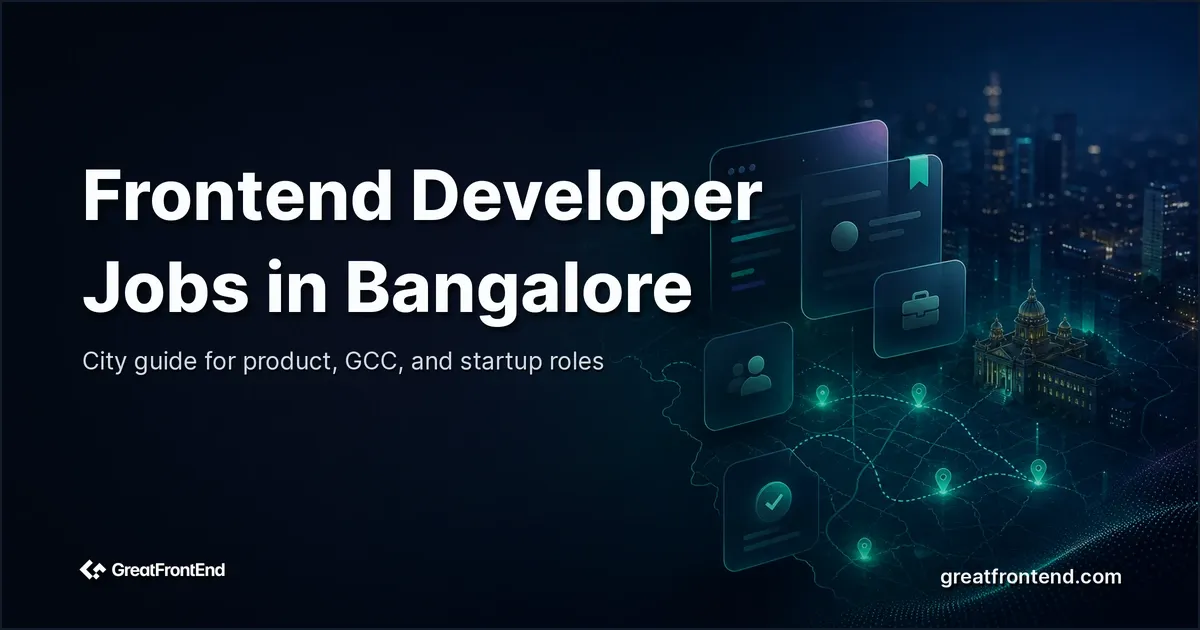 Frontend Developer Jobs in Bangalore: How to Land One in 2026