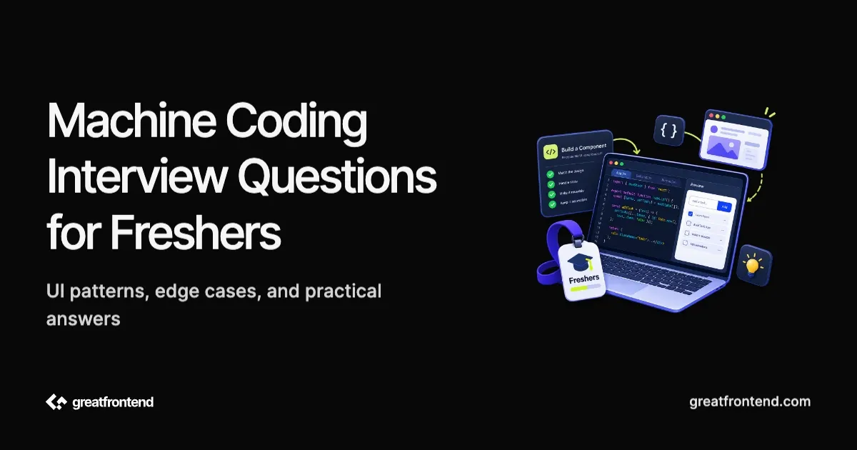 Machine Coding Interview Questions for Freshers (2026 Guide)