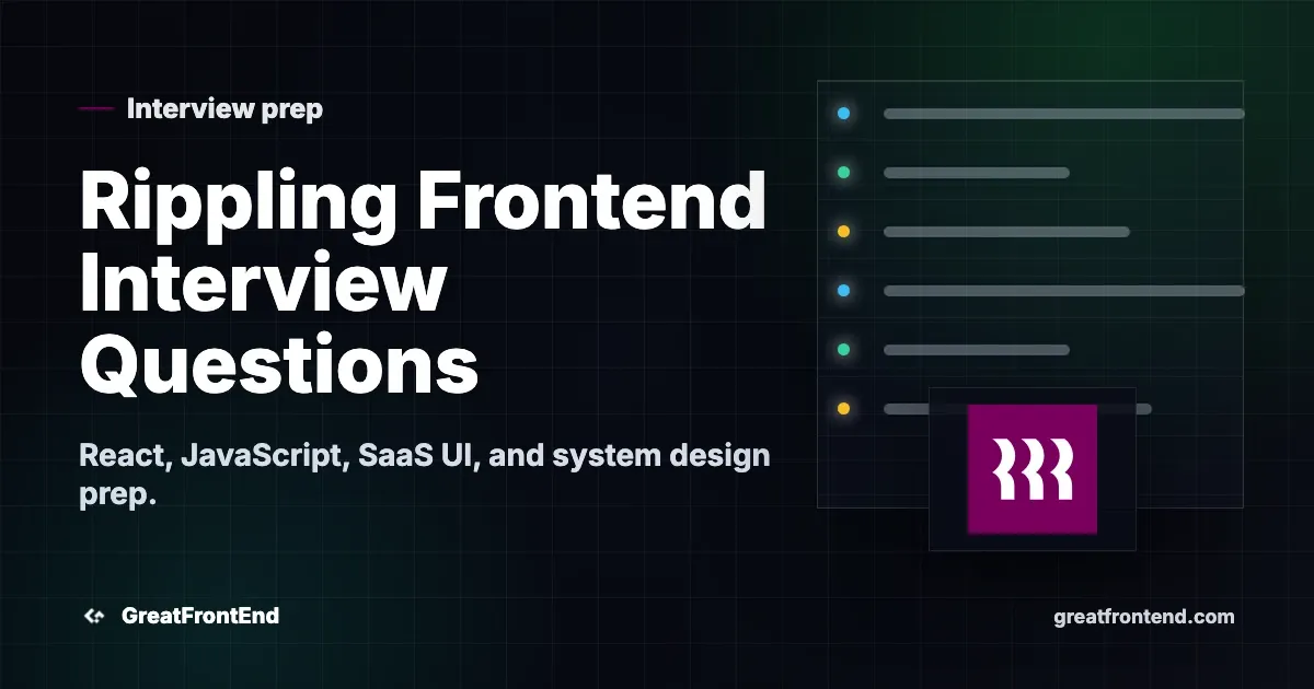 Rippling Frontend Interview Questions: What to Expect in 2026