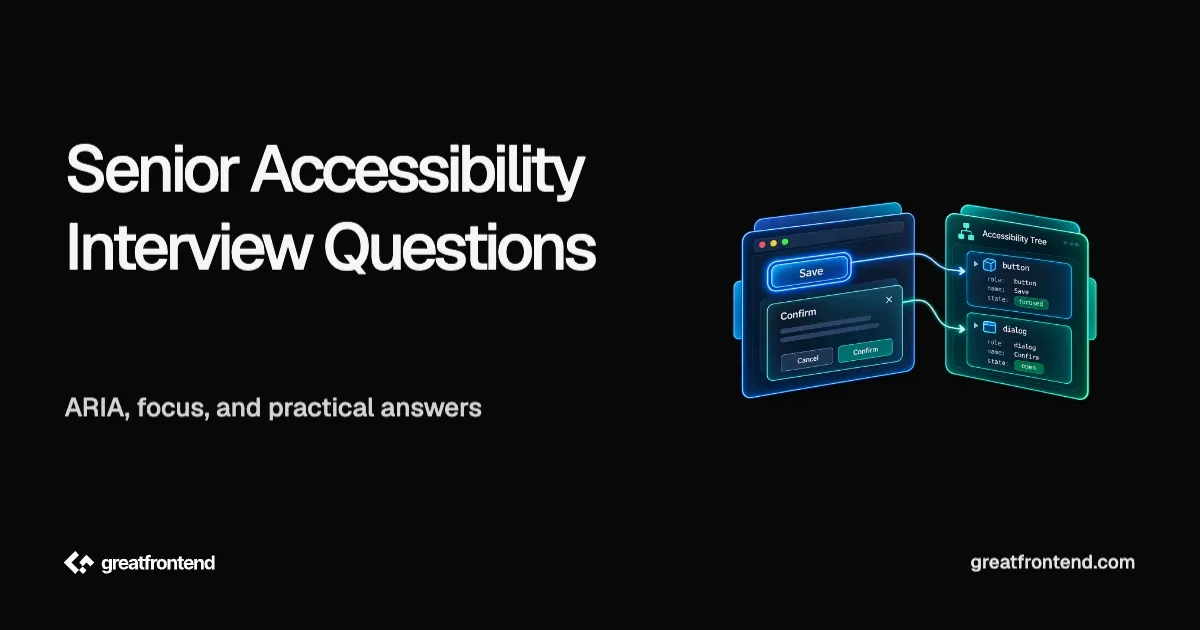 Senior Accessibility Developer Interview Questions (With Answers)