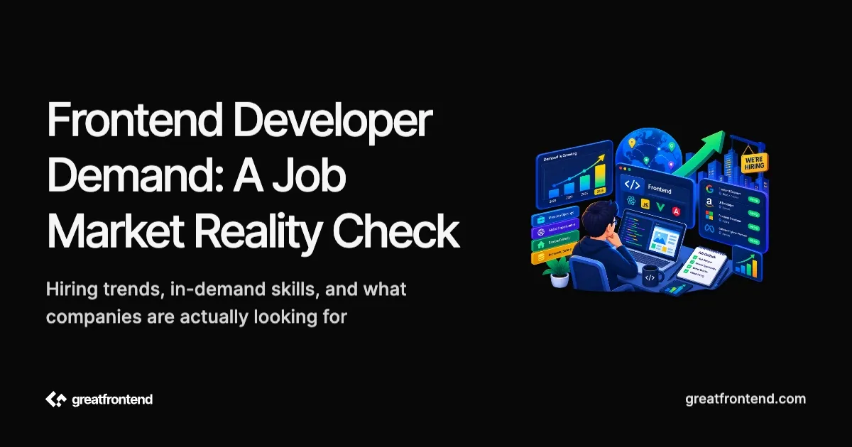 Frontend Developer Demand in 2026: A Job Market Reality Check