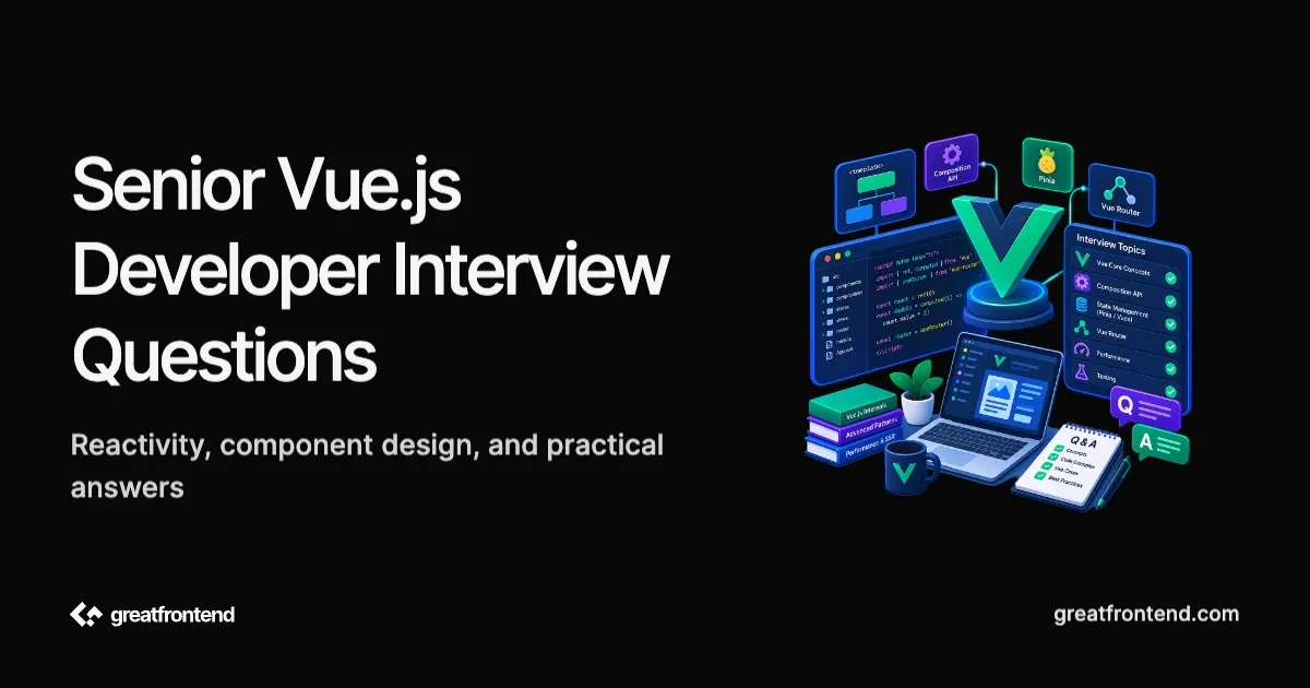 Senior Vue.js Developer Interview Questions and Answers