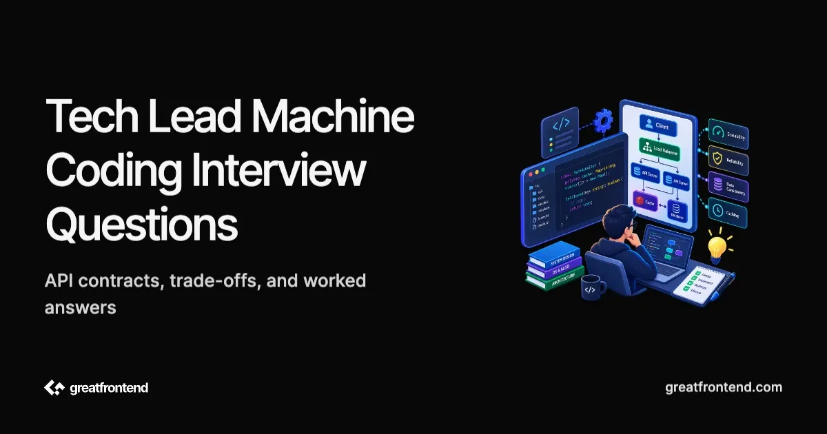 Machine Coding Interview Questions for Tech Leads and Principal Engineers