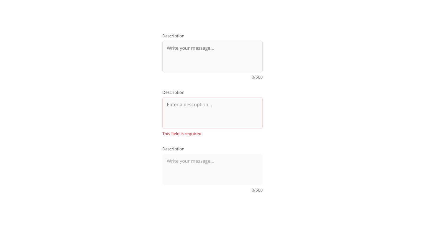 Responsive Textarea Component with accessibility | ariados2070 ...