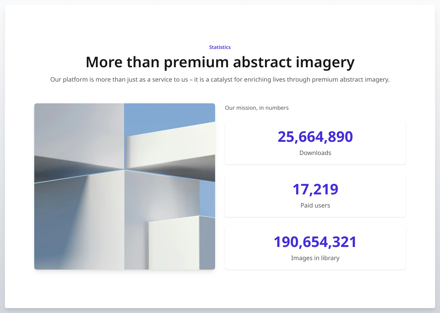 Responsive Statistics Section with React, TypeScript & Tailwind CSS ...