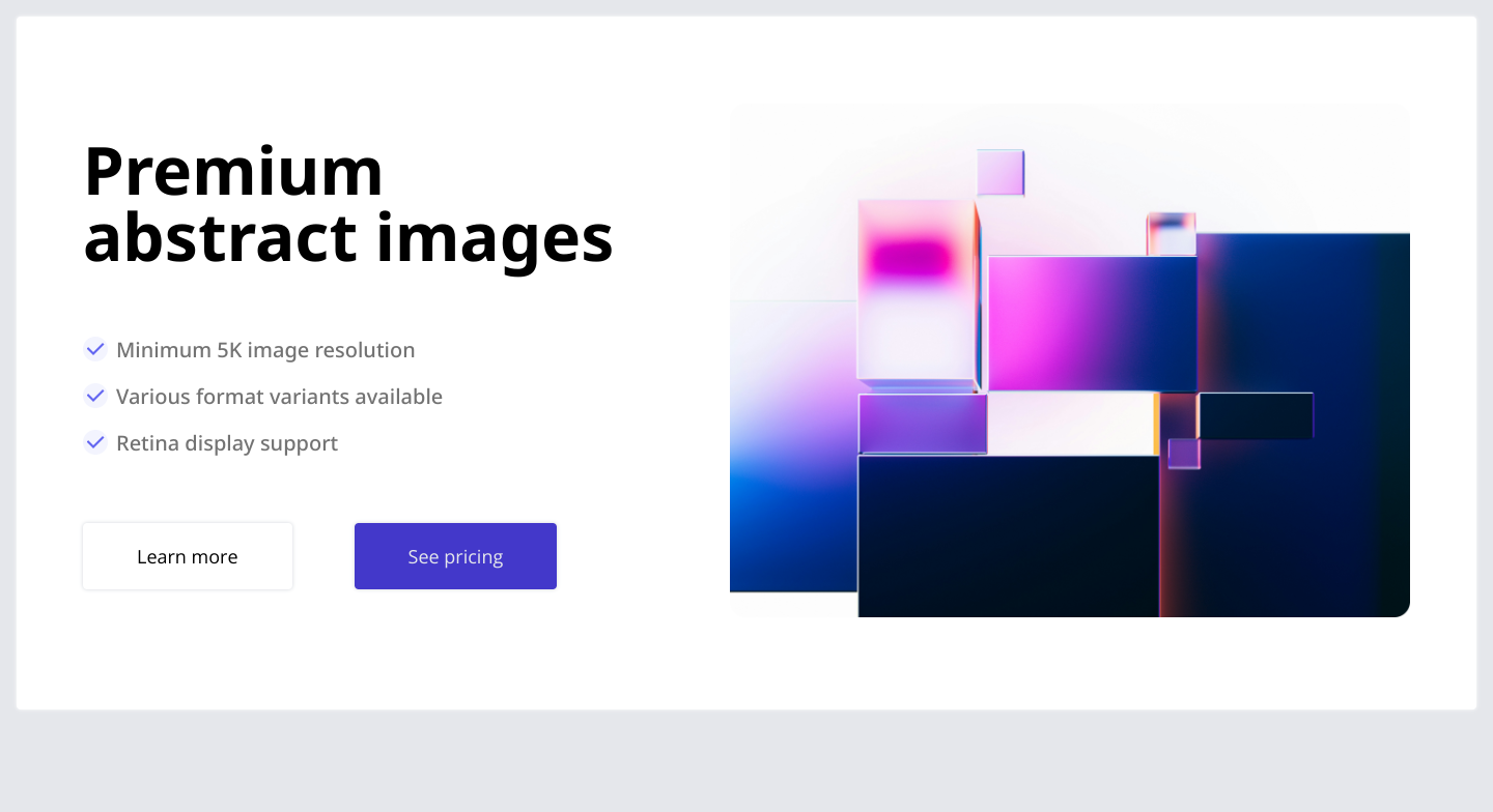 Responsive Hero Section (Feature bullets) | notgarvpatidar | Hero ...