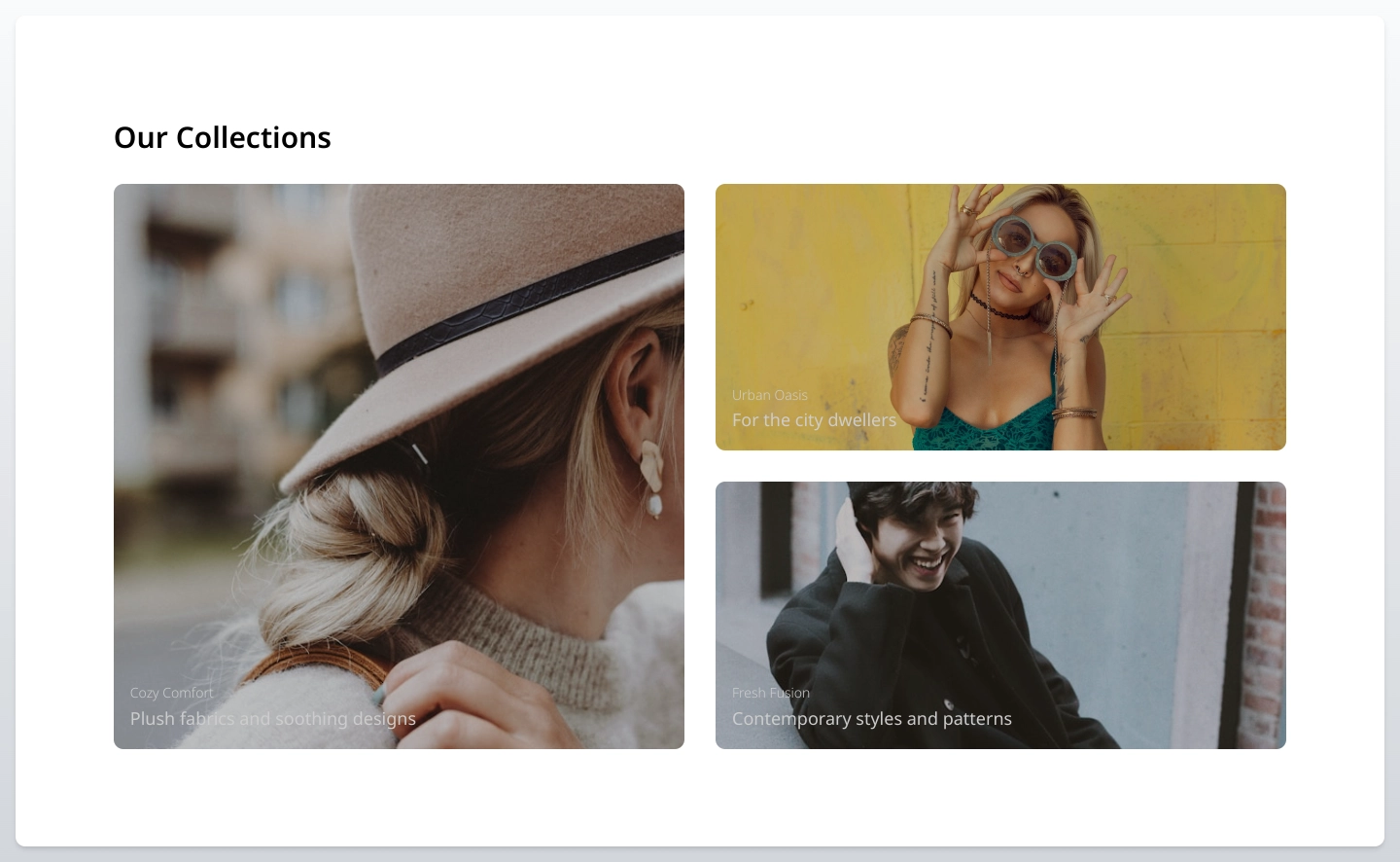 Responsive Collections grid section using Vite React | DiLearnCode ...