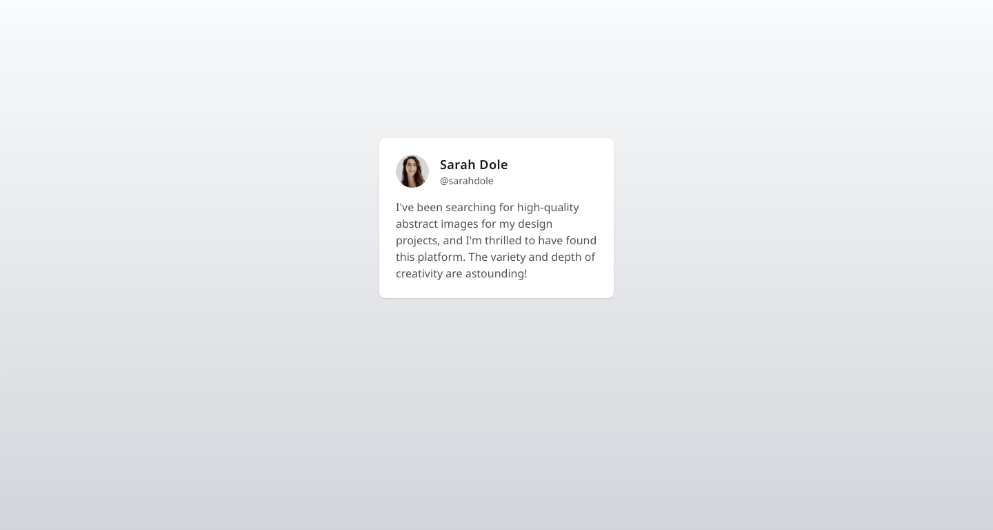 React solution with Tailwind and CSS variables. | mholmk | Testimonial ...