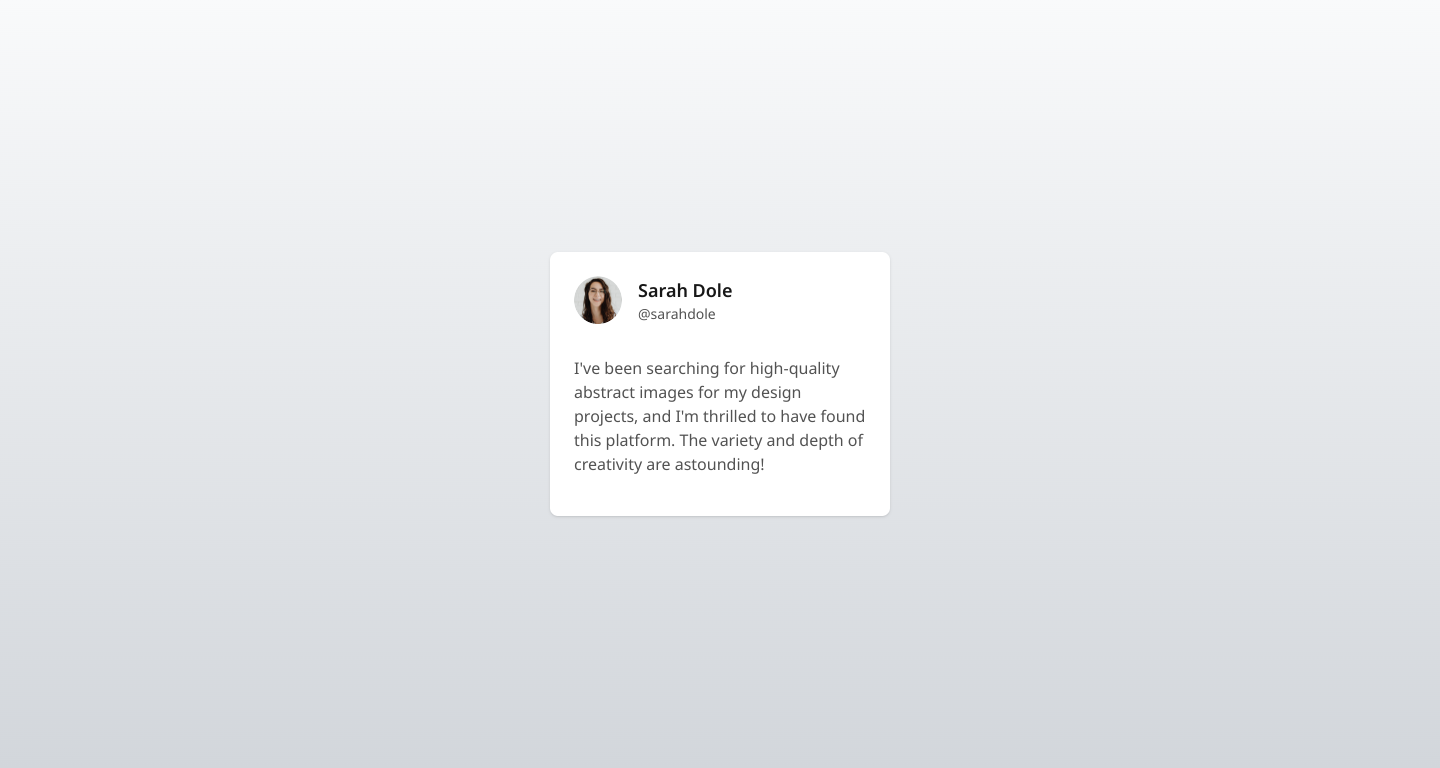 Testimonial Card with HTML and CSS | contacthri89 | Testimonial Card ...