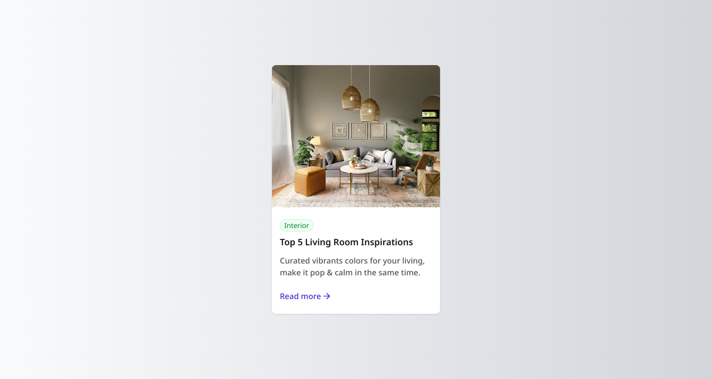 Blog card solution using React and Tailwind | marwinfb | Blog Card ...